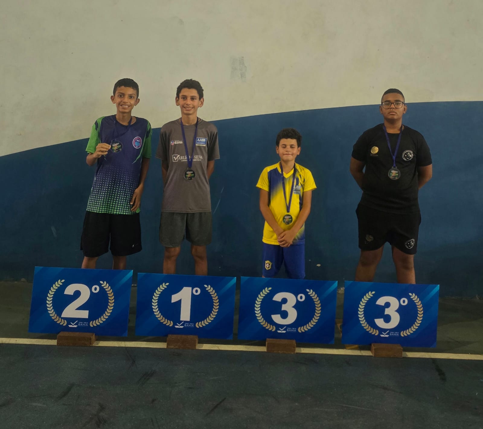 Davi Lobo no pódio